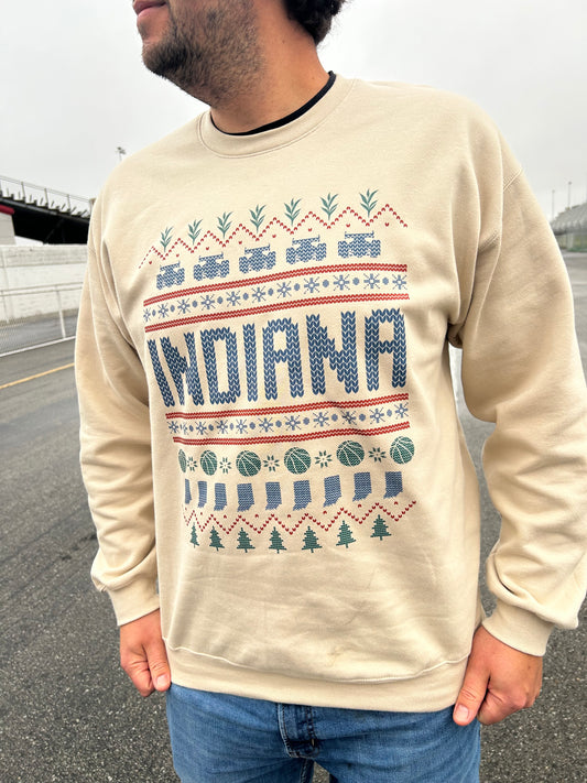 Indiana (not so ugly) Christmas Sweatshirt