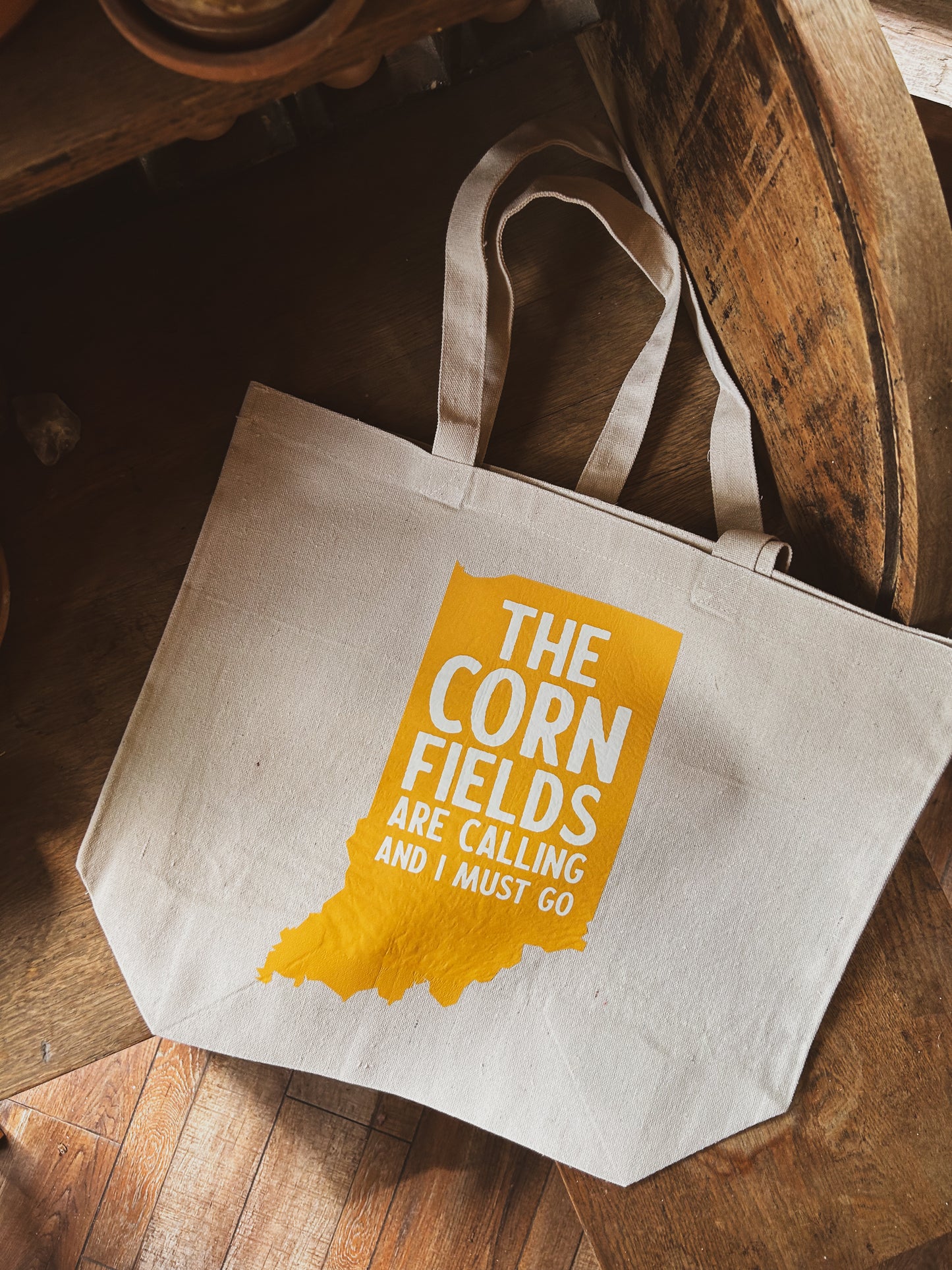 Cornfields Are Calling Canvas Tote