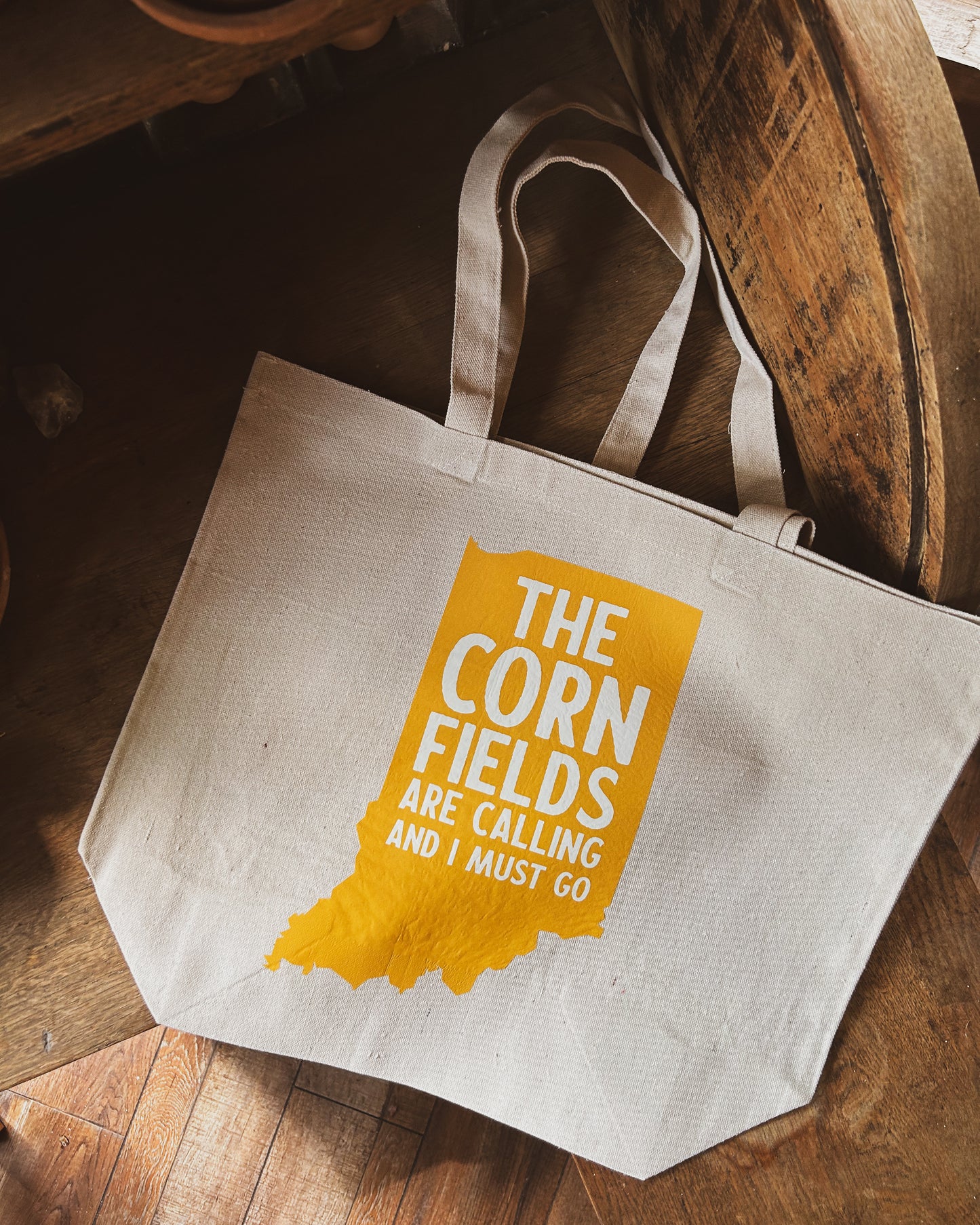 Cornfields Are Calling Canvas Tote