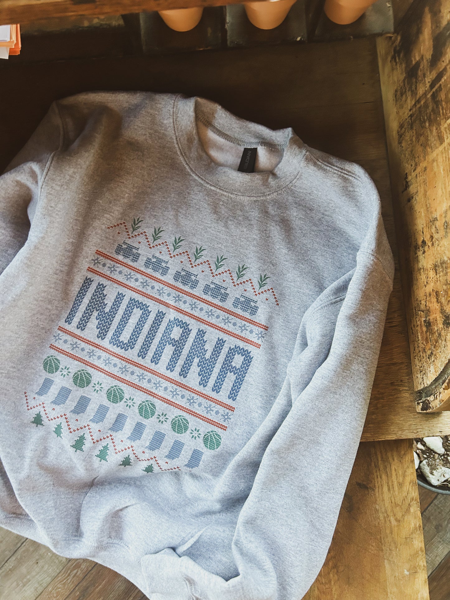 YOUTH - Indiana (not so ugly) Christmas Sweatshirt