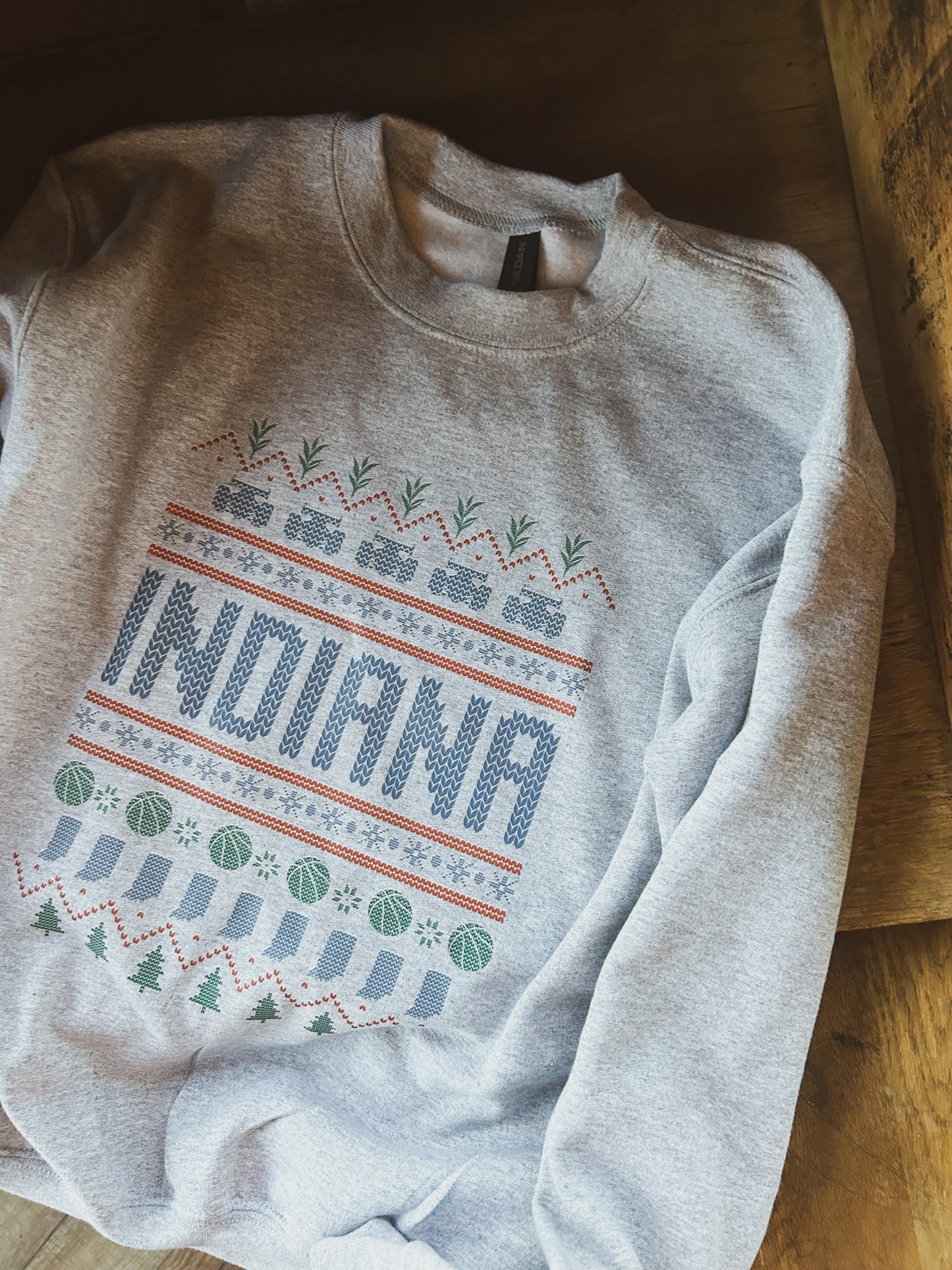 YOUTH - Indiana (not so ugly) Christmas Sweatshirt