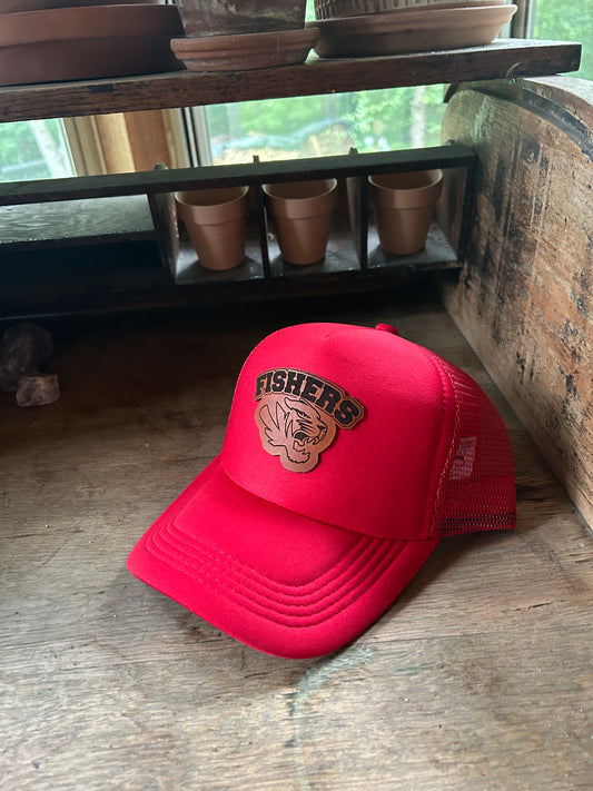 Fishers Tigers - Foam Trucker Hat - Red - Kids & Adult