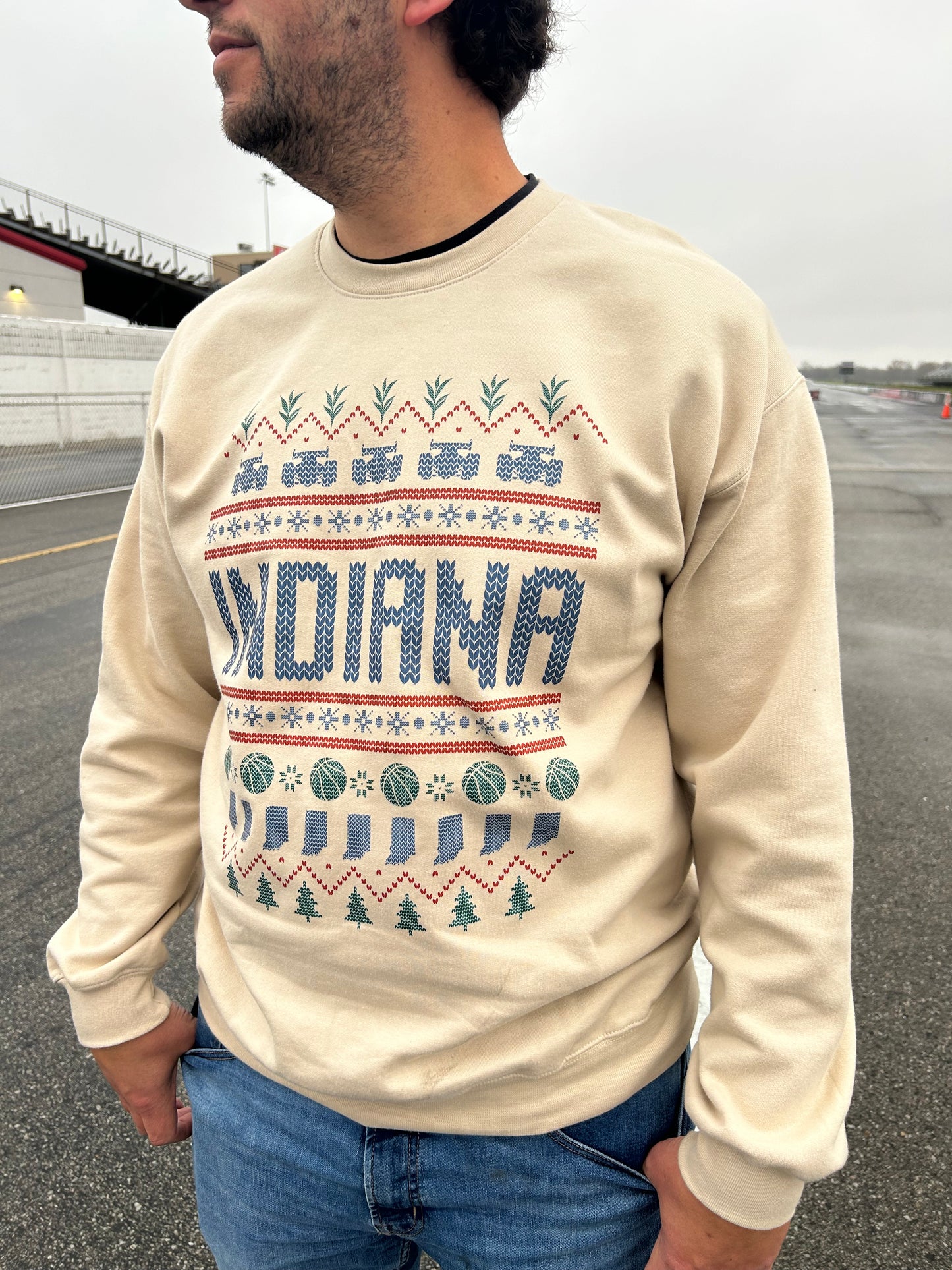 Indiana (not so ugly) Christmas Sweatshirt