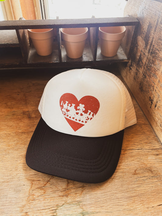 Heart Queen Printed Hat