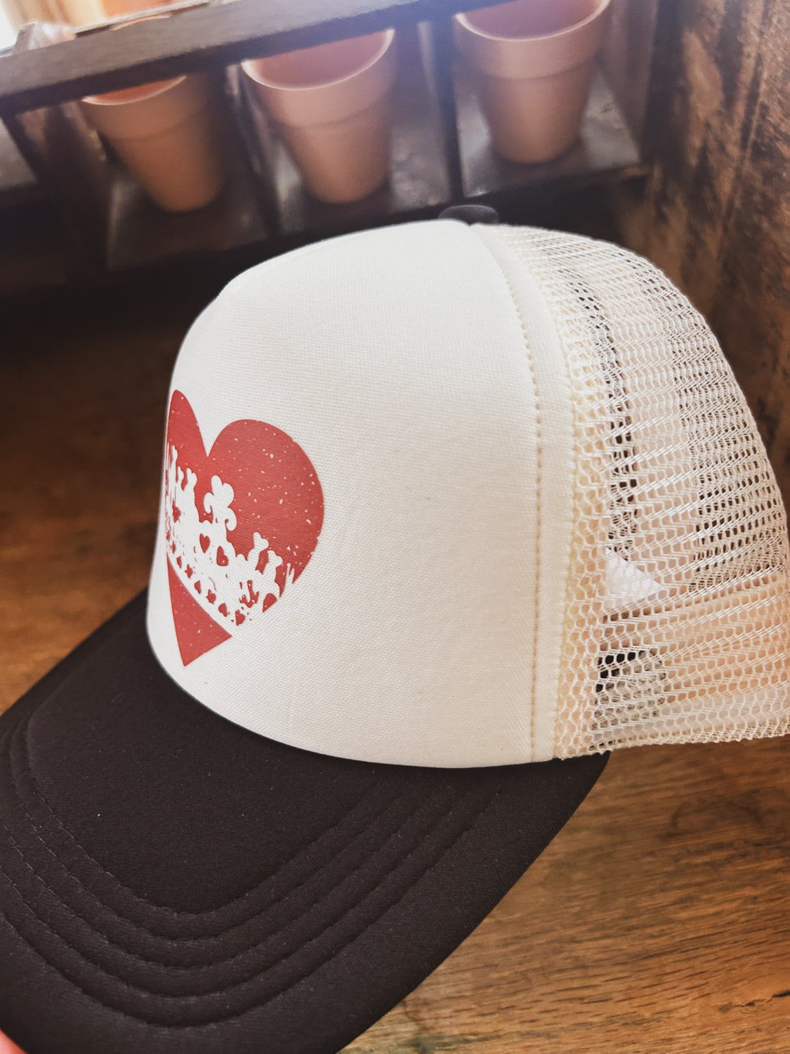 Heart Queen Printed Hat