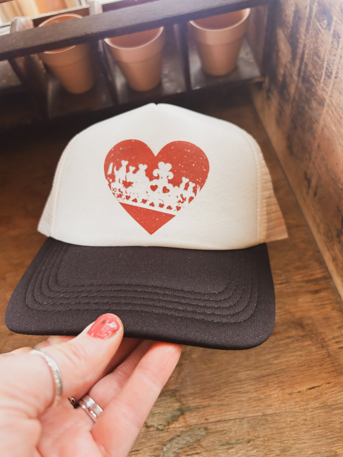 Heart Queen Printed Hat