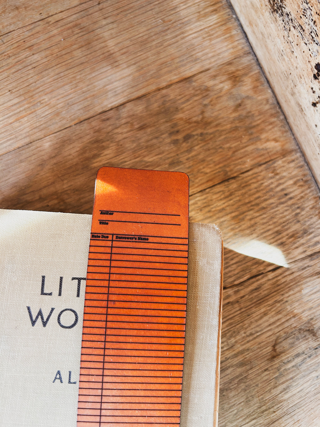 Vintage Library Card - Rectangle Bookmark