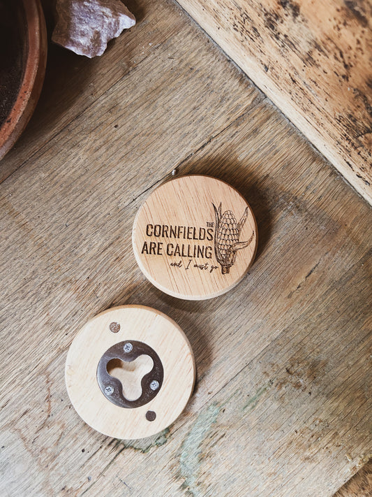 Magnetic Bottle Opener - The Cornfields Are Calling