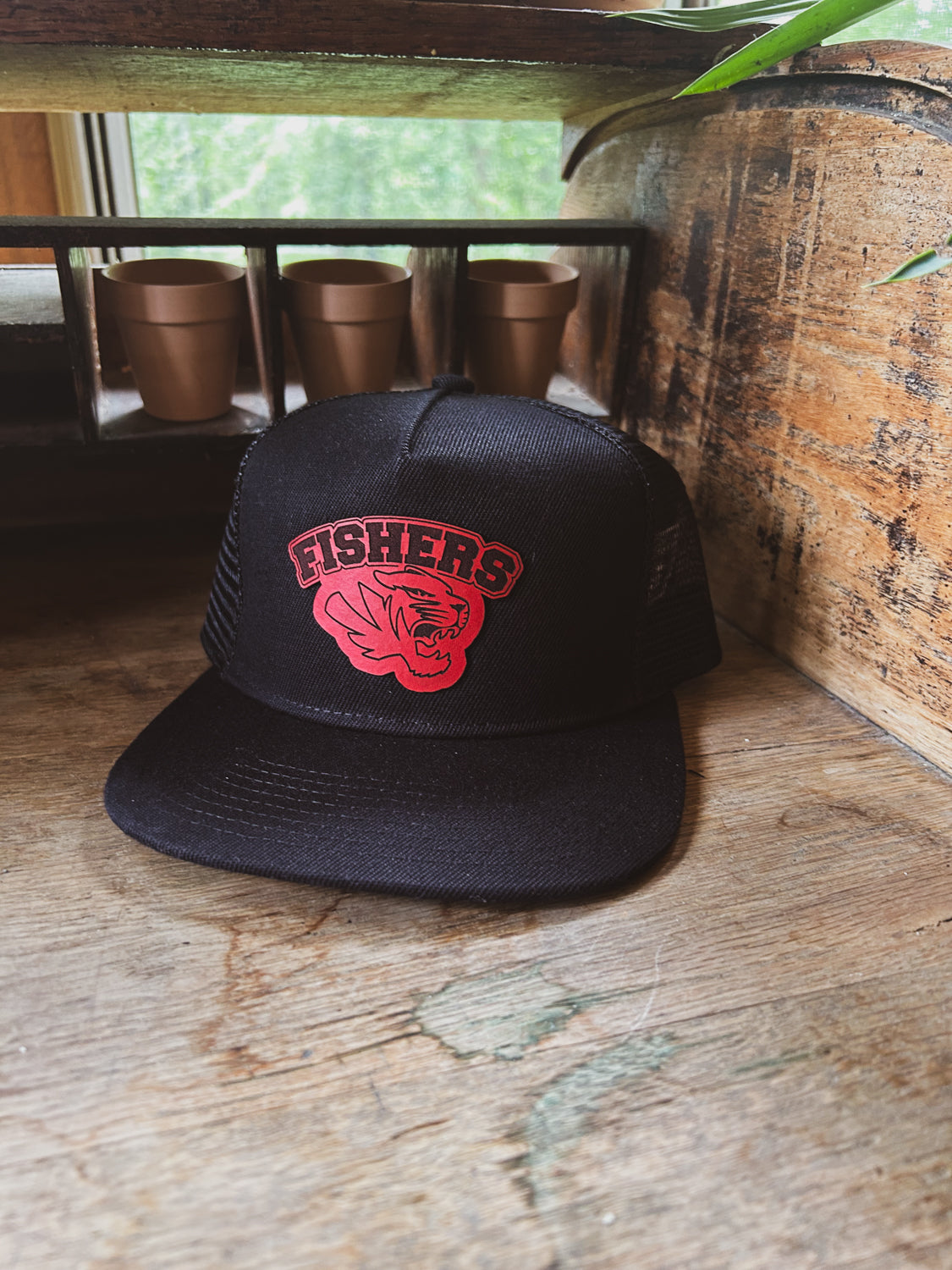 Fishers Tigers - Black Flat Bill Hat