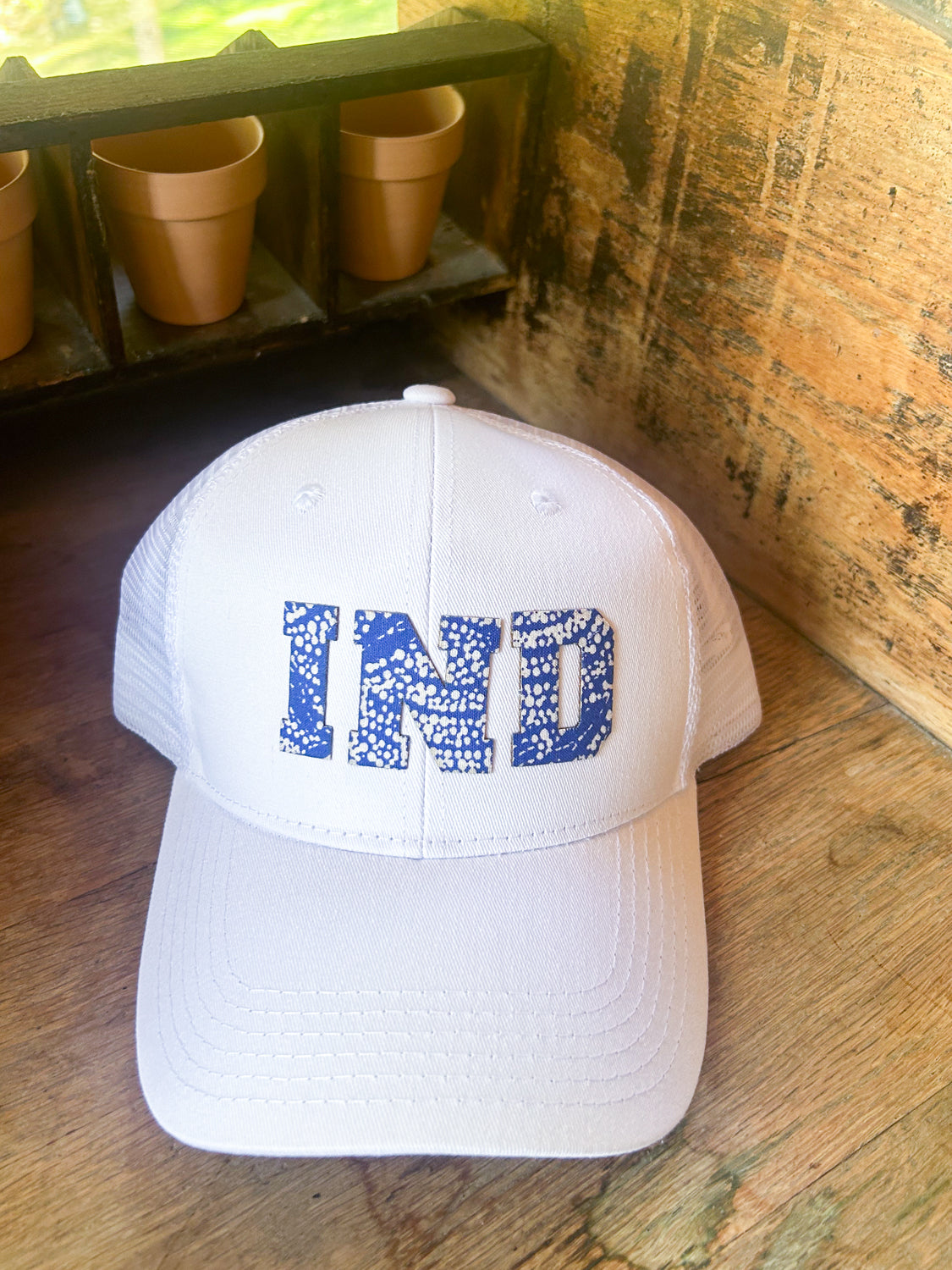 IND Fabric Patch Hat - Blue IND