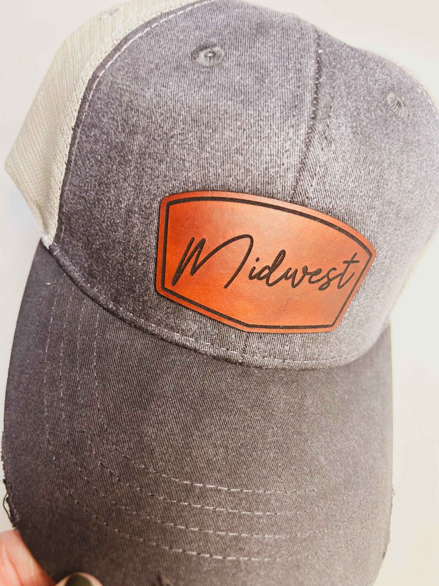 Midwest Leather Patch Hat