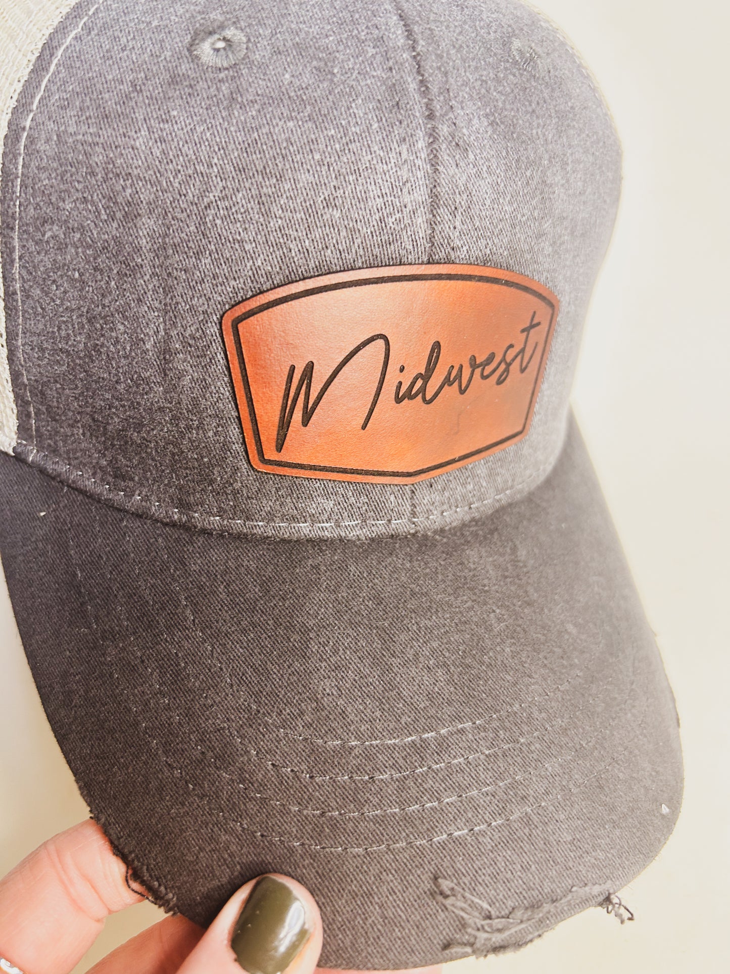 Midwest Leather Patch Hat