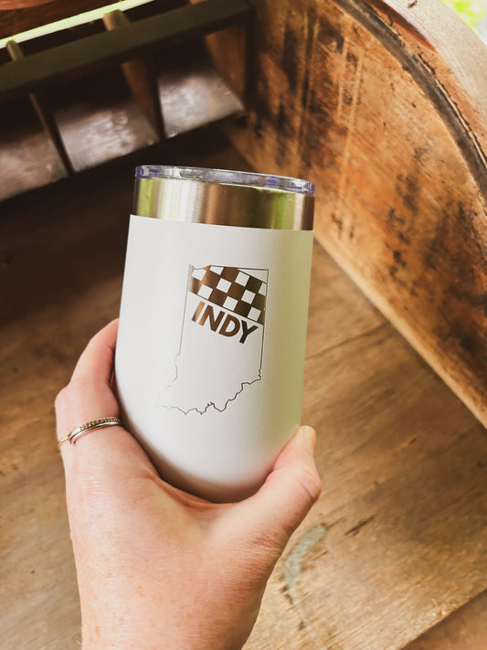 Indy Racing 16oz Wine Tumbler