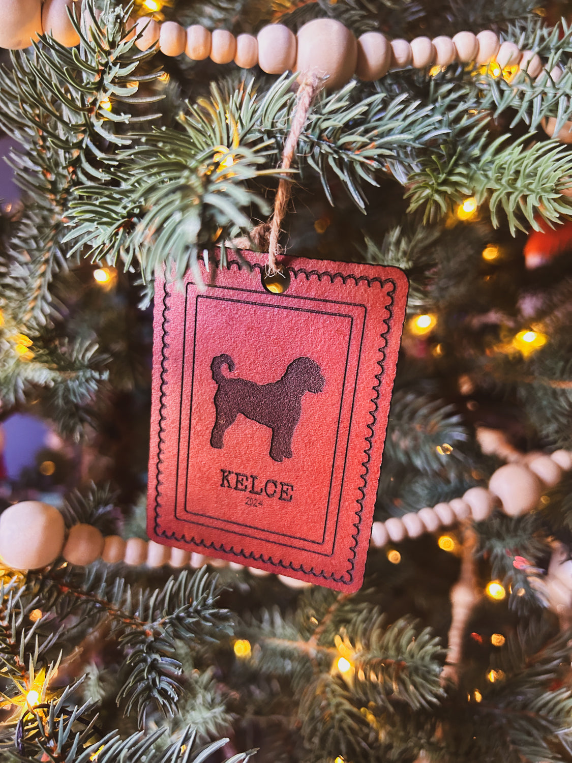 Custom Logo Ornament - Wooden or Leather