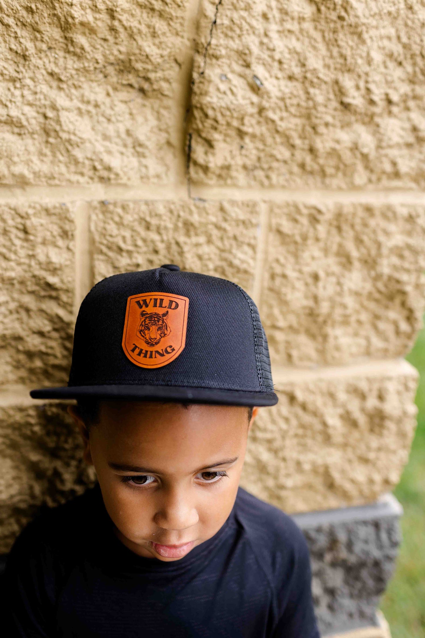 Wild Thing Tiger Leather Patch Hat