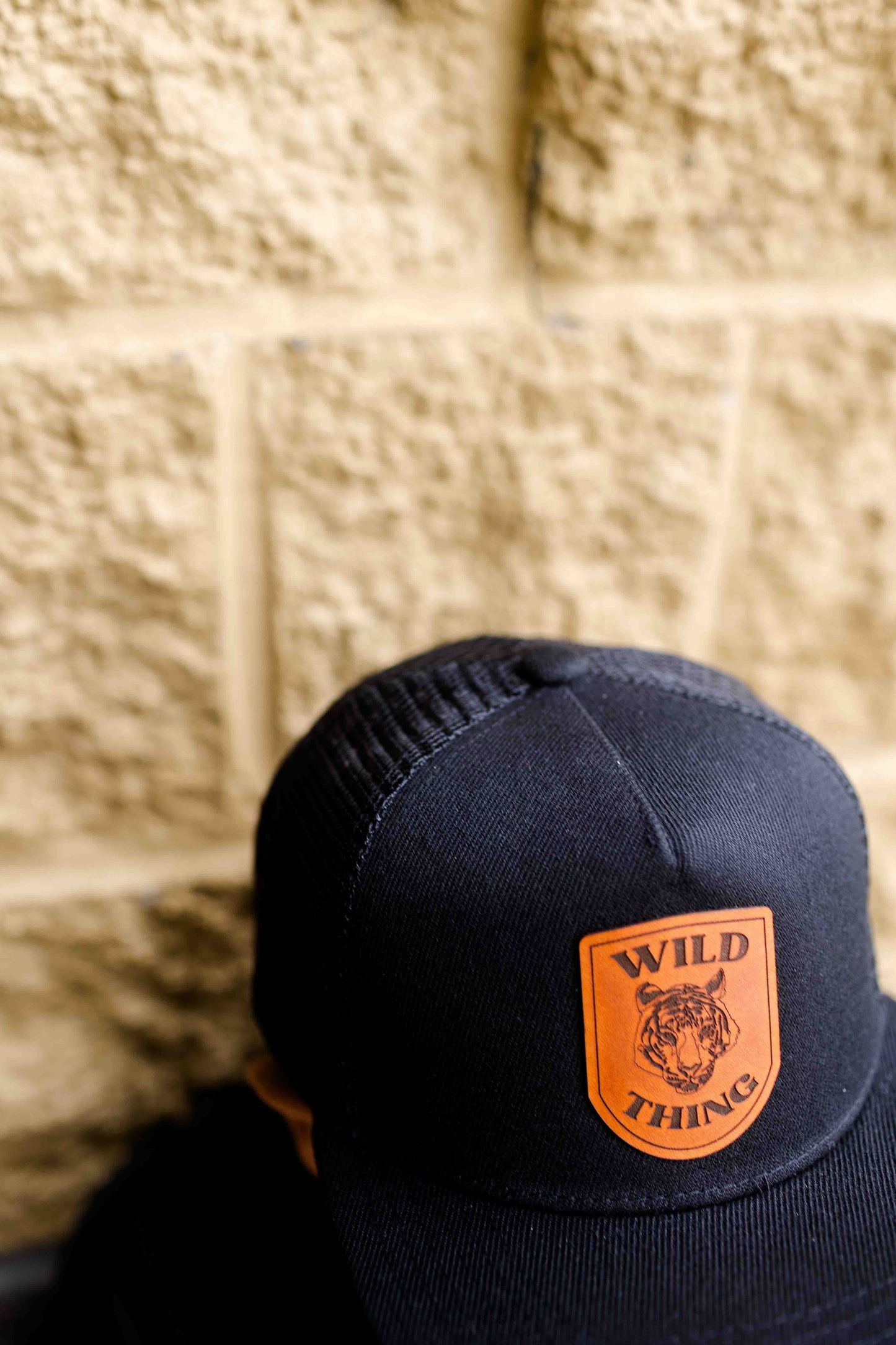 Wild Thing Tiger Leather Patch Hat