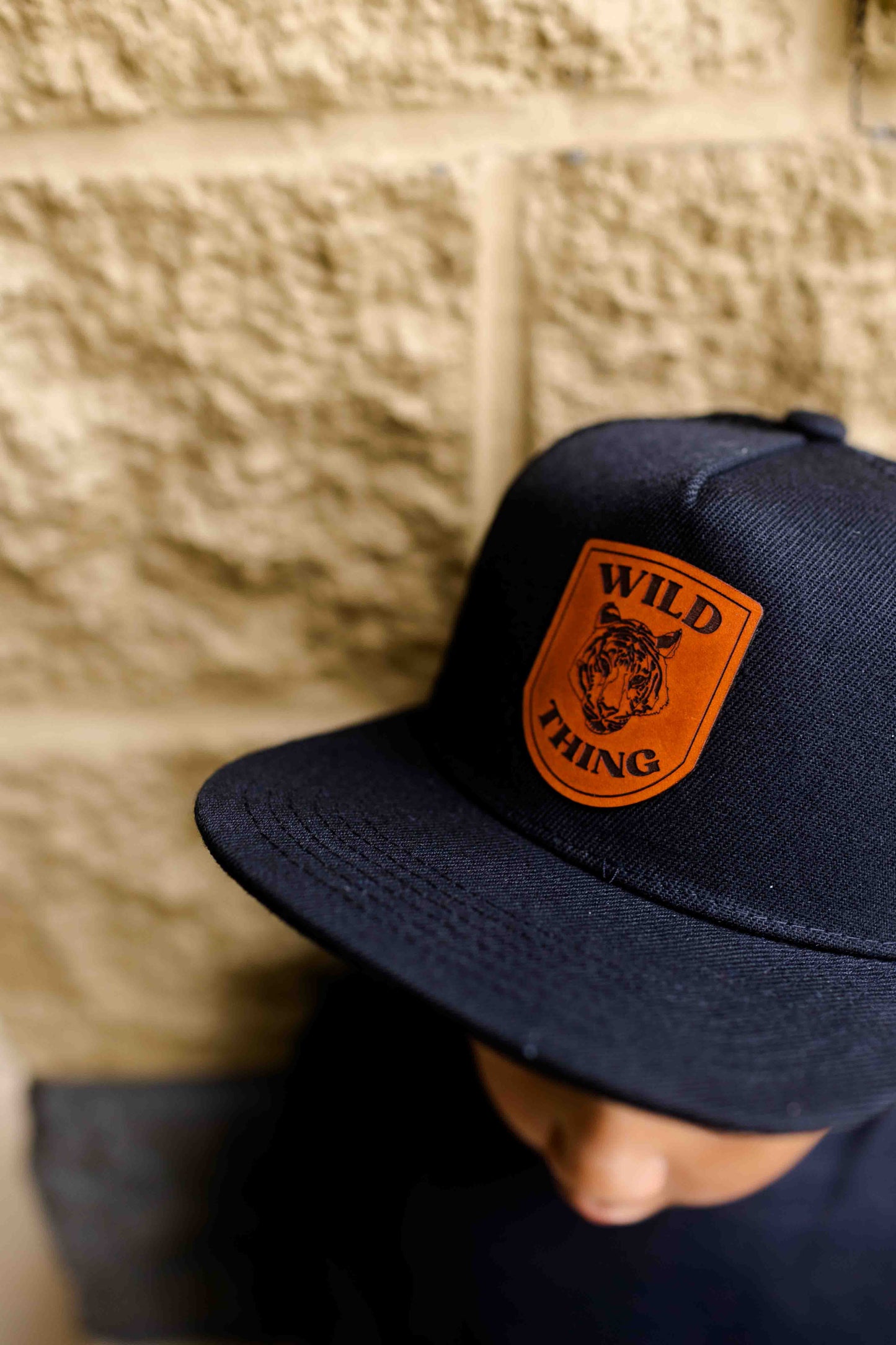 Wild Thing Tiger Leather Patch Hat