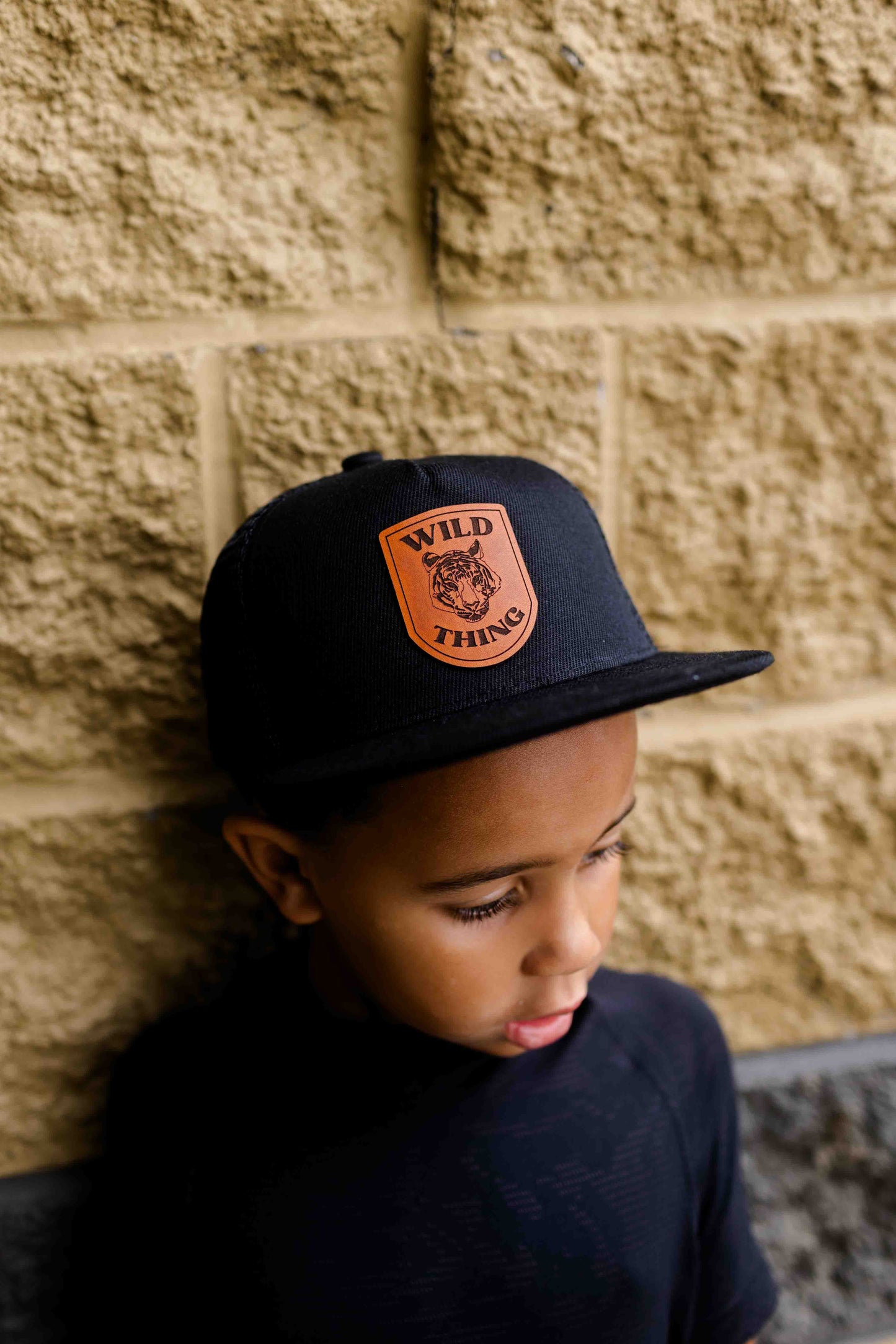 Wild Thing Tiger Leather Patch Hat