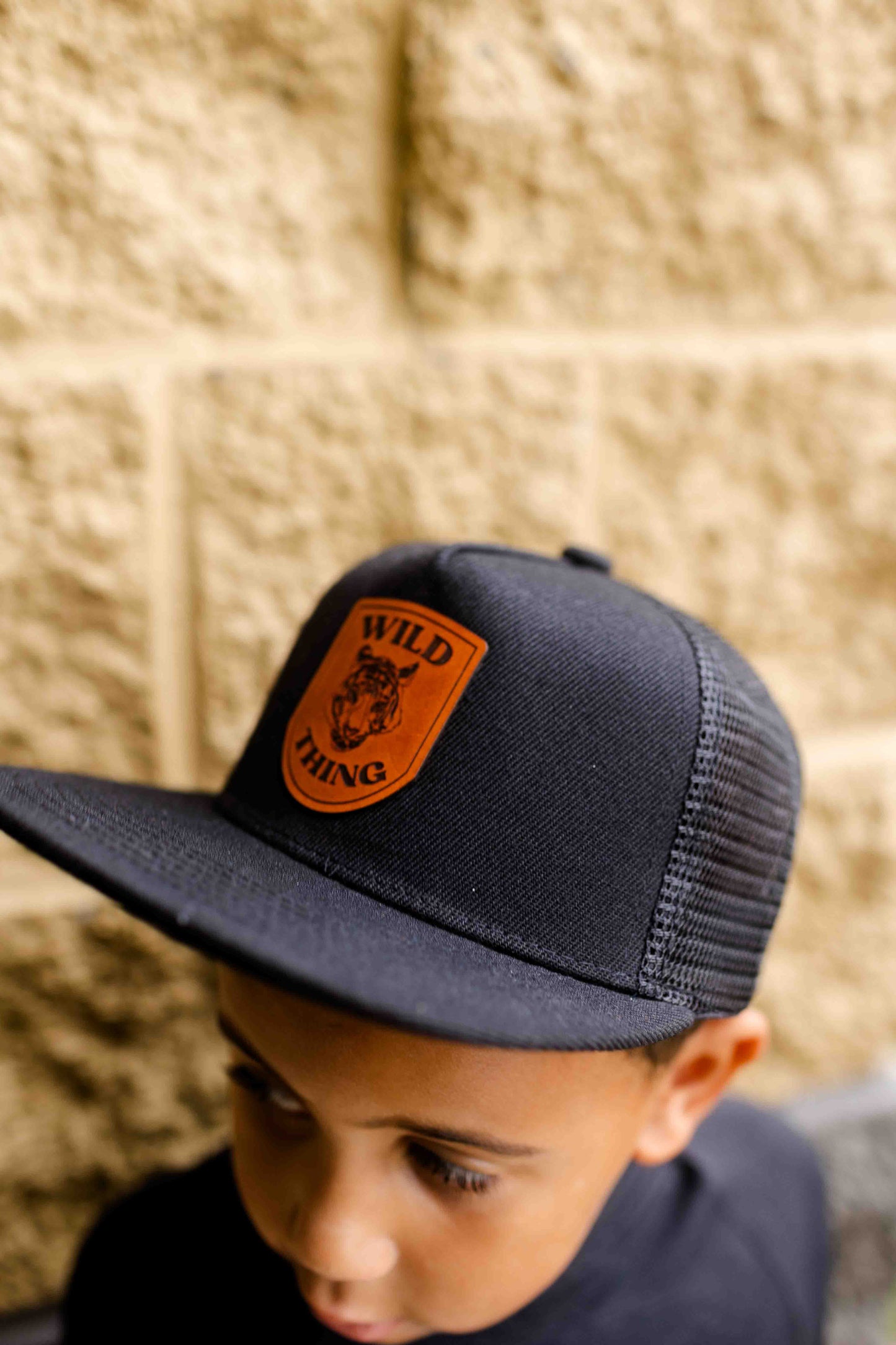 Wild Thing Tiger Leather Patch Hat