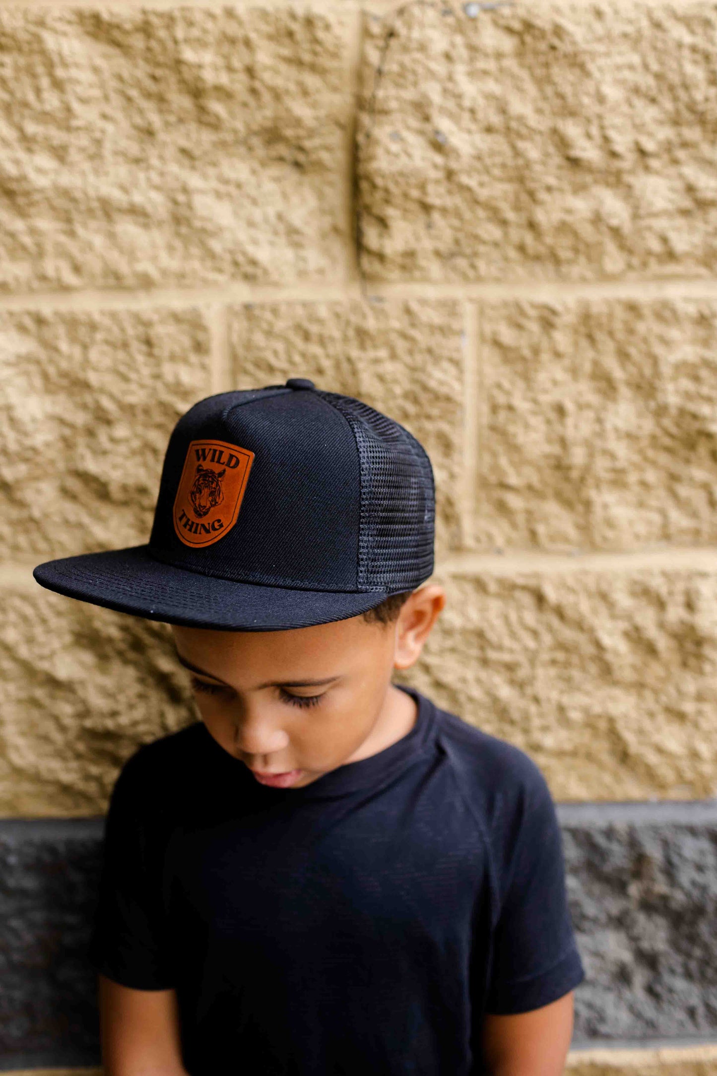 Wild Thing Tiger Leather Patch Hat