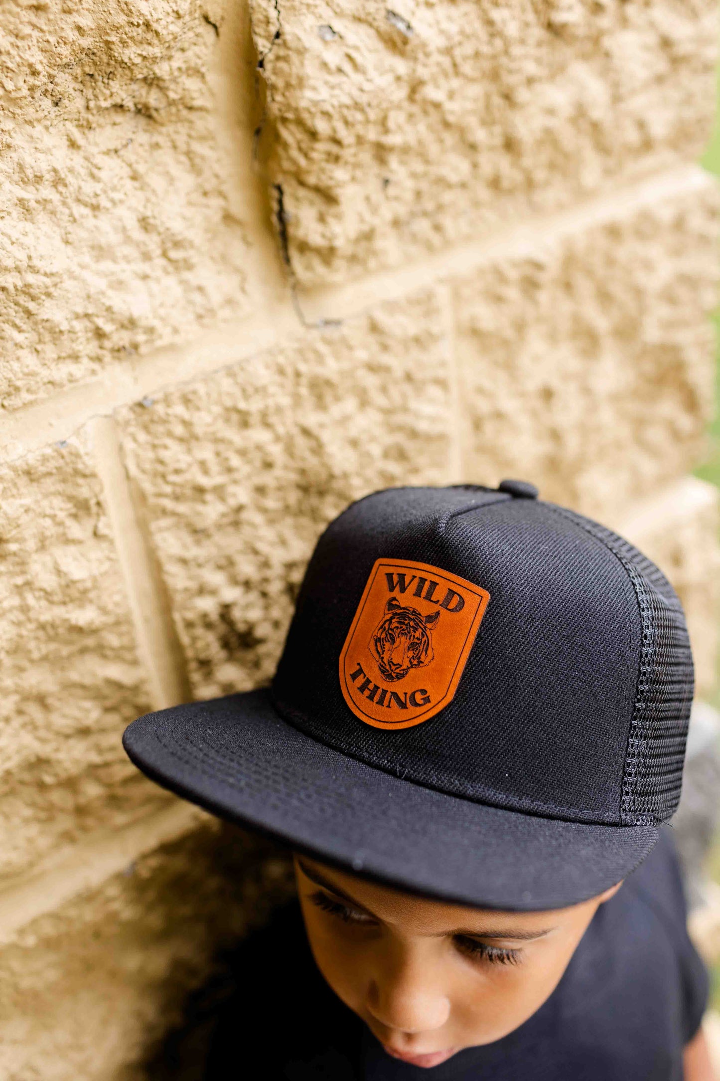 Wild Thing Tiger Leather Patch Hat