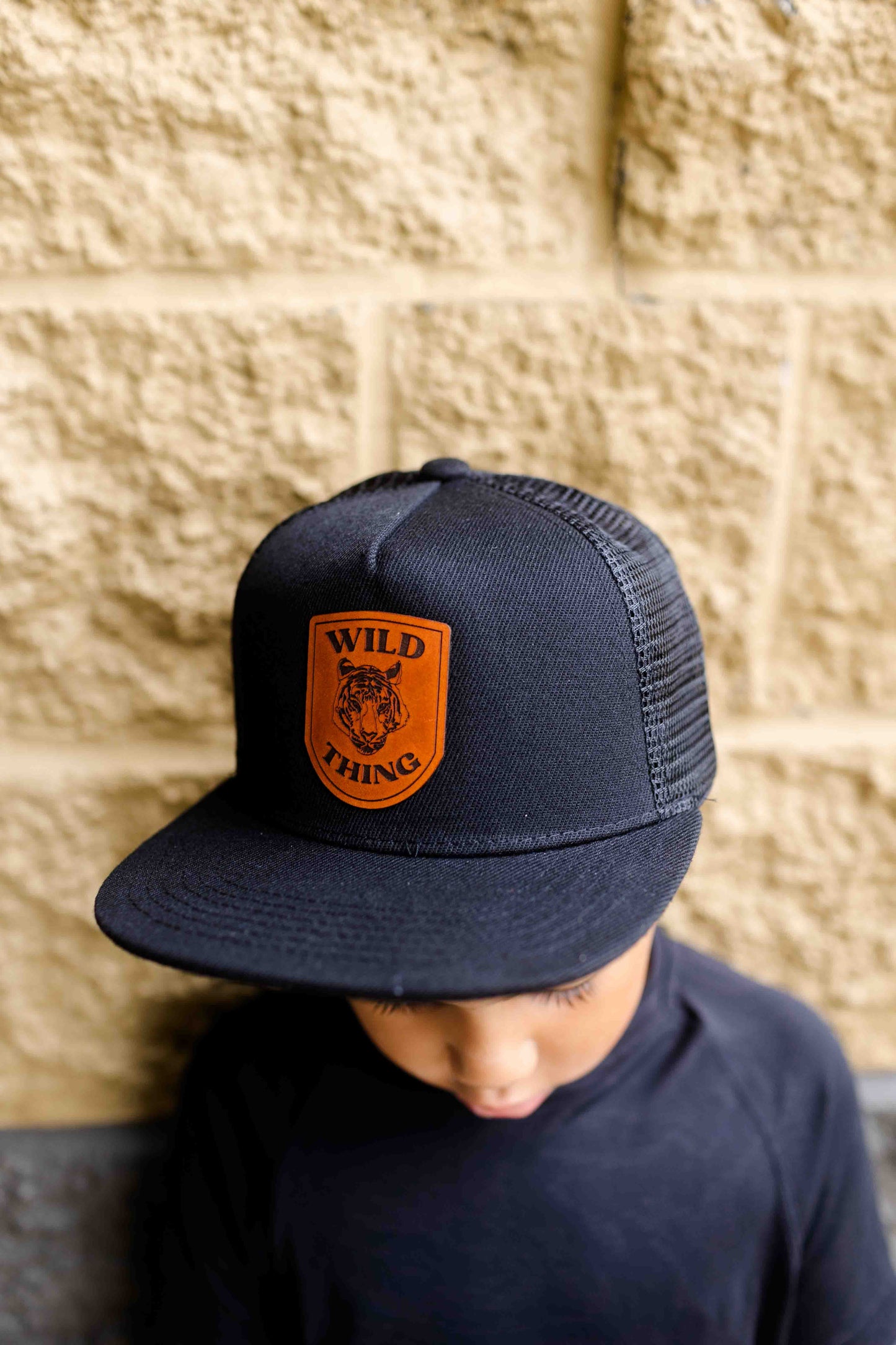 Wild Thing Tiger Leather Patch Hat