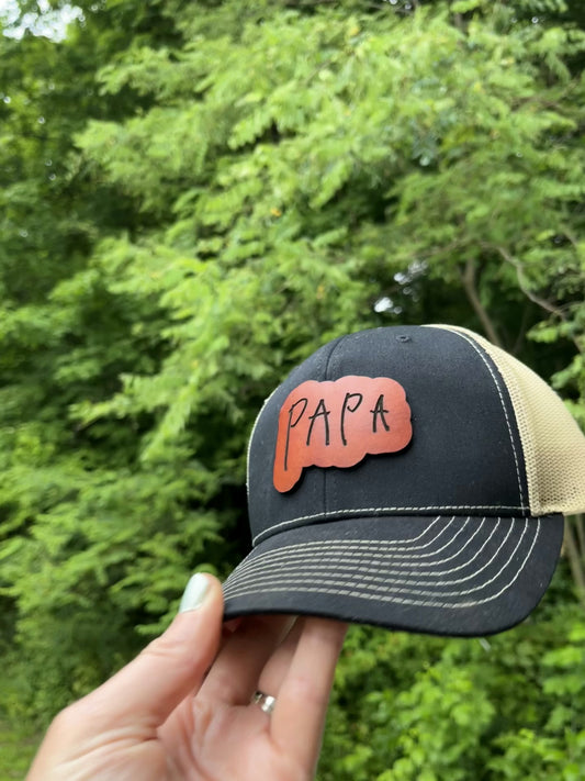 Kids Art Leather Patch Hat
