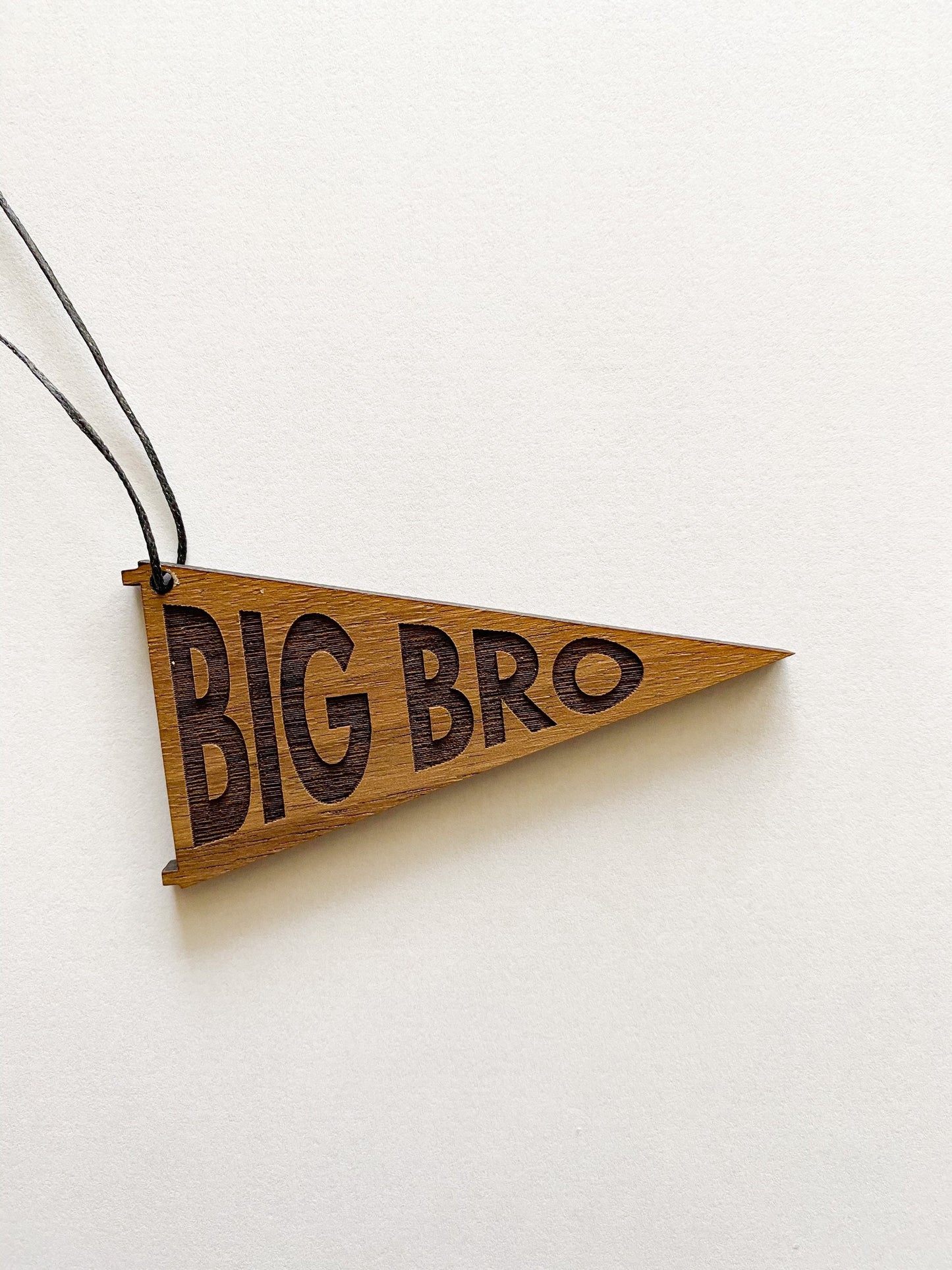 Big Bro or Lil Bro Pennant Ornament