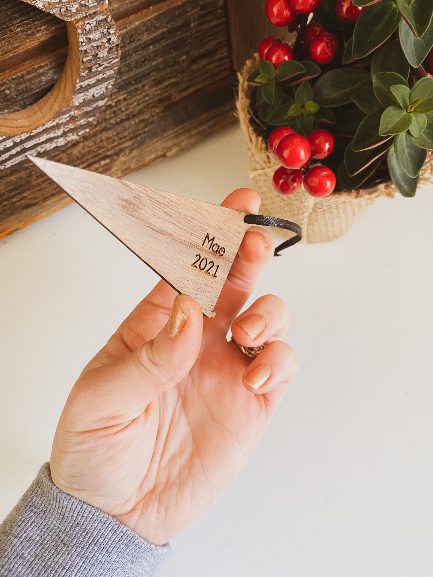 Big Bro or Lil Bro Pennant Ornament